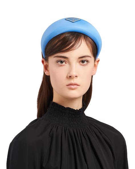 blue prada headband|prada nylon headband.